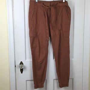 LOFT Belted Cargo Joggers Size 6 NWOT